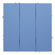 Изображение Выключатель встраиваемый VOLTUM S70 трехклавишный 10А (деним)