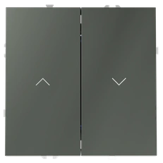 Изображение Выключатель встраиваемый VOLTUM S70 для жалюзи 10А (титан)