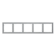 Изображение Рамка пластиковая VOLTUM S70 на 5 постов (серый)