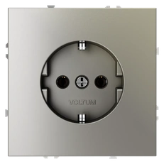 Изображение Розетка встраиваемая VOLTUM S70 с заземлением 16А (шелк)
